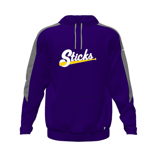 [CUS-DFW-HOOD-FLC-LSL-PUR-YXS-LOGO1] Hoodie (Youth XS, Purple, Logo 1)