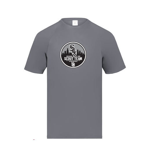 [2791.059.S-LOGO3] Youth Smooth Sport T-Shirt (Youth S, Gray, Logo 3)