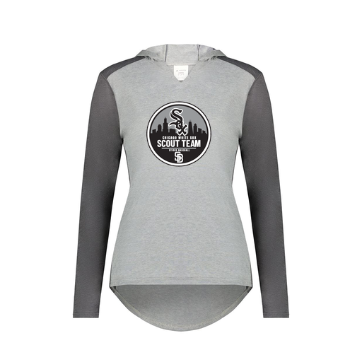 [6902.30V.XS-LOGO3] Ladies Vintage Hoodie (Female Adult XS, Gray, Logo 3)