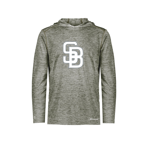 [FOLHCGGY-YS-LOGO2] Decker Youth Charge Hoodie (Youth S, Gray, Logo 2)