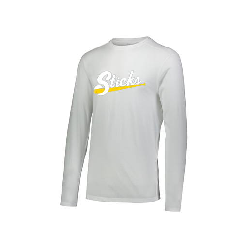 [FTLCUBWH-YS-LOGO1] Decker Youth Tri-Blend T-Shirt - Long Sleeve (Youth S, White, Logo 1)